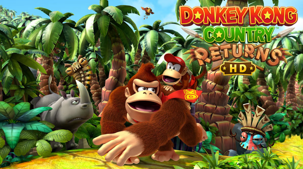 Imagem promocional de Donkey Kong Country Returns HD