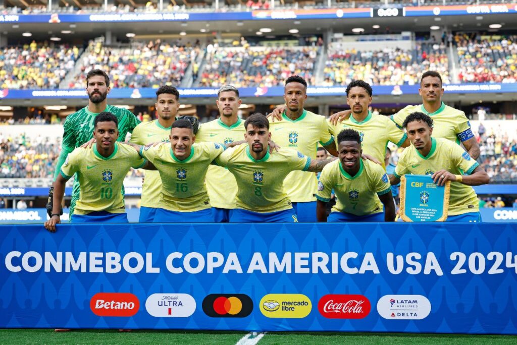 Seleção Brasileira na estreia da Copa América