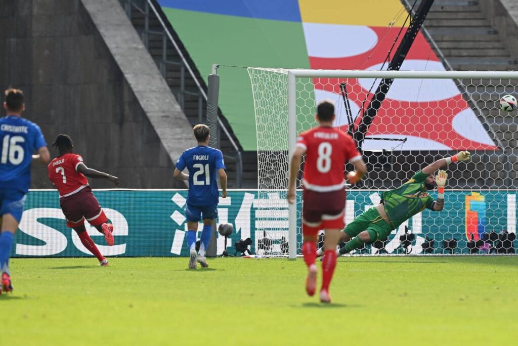 A Itália está eliminada da Eurocopa após perder para a Suiça. Foto: Reprodução/X