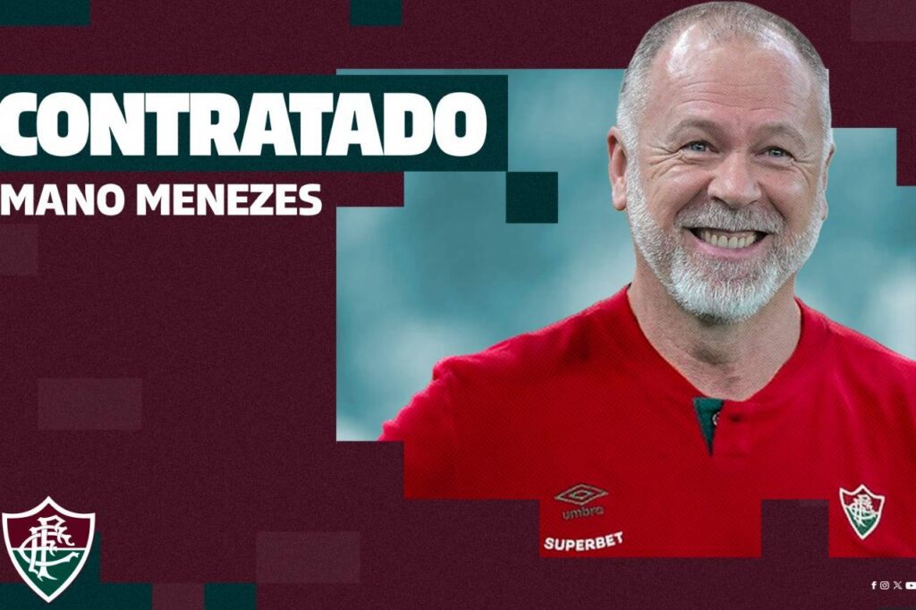 Mano Menezes foi confirmado no Tricolor das Laranjeiras. Foto: Divulgação.