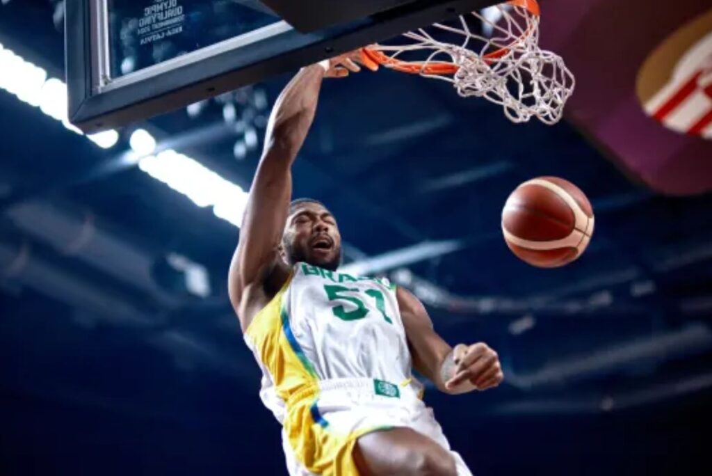 Bruno Caboclo foi o destaque da Seleção Brasileira de Basquete