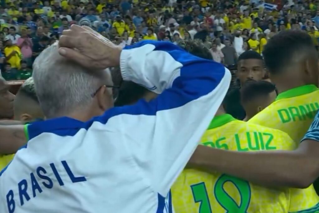 Dorival Júnior antes da eliminação do Brasil