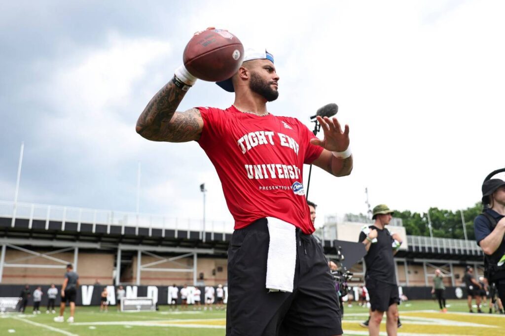 Dak Prescott garante que não tem nenhum problema. Foto: Davis Stevens/AP/ NFL