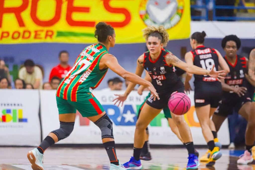 O jogo 1 da final da LBF 2024 terminou com vitória do Sampaio Corrêa. Foto: João Marcos/LBF