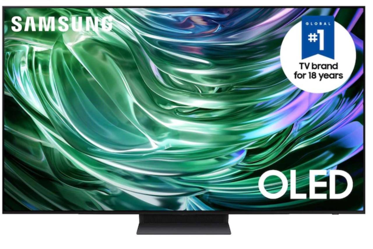 Com a mesma tecnologia OLED, a Samsung S90D tem uma tela ainda maior que oferece uma experiência única. Foto: Divulgação/Samsung