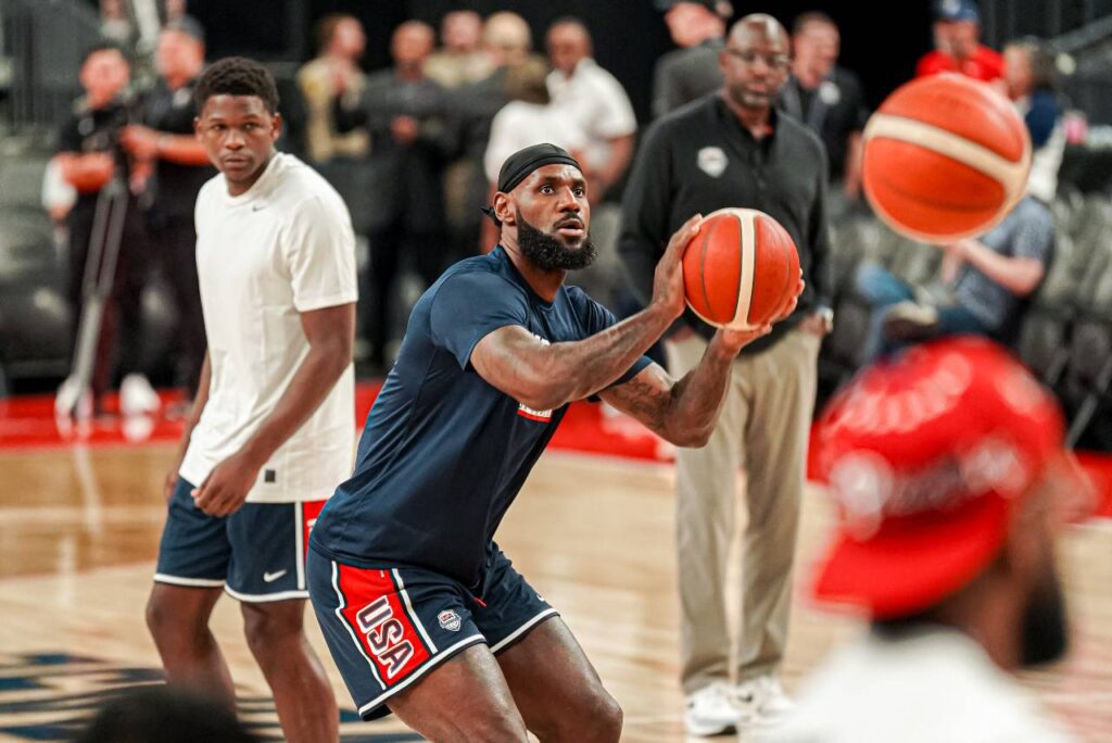 Lebron James vai liderar o Dream Team em Paris 2024. Foto: Reprodução/X