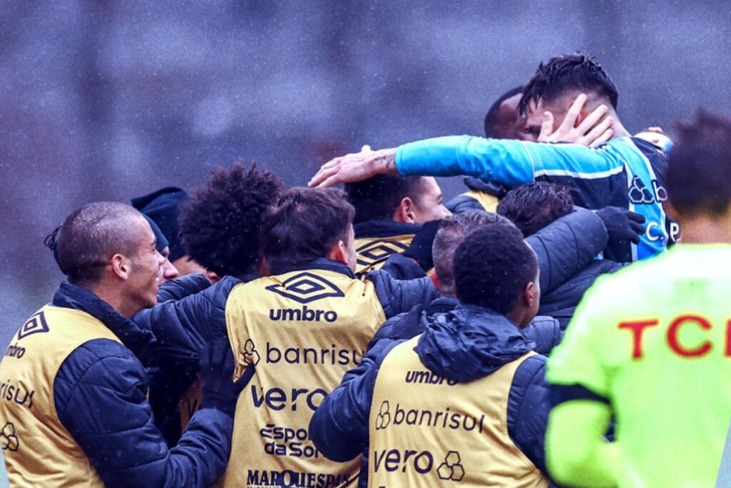 Grêmio venceu o Operário pela Copa do Brasil (Foto: Reprodução)