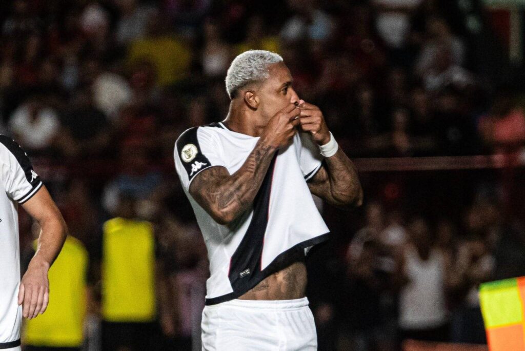 David foi o autor do gol da vitória. Foto: Leandro Amorim/Vasco da Gama