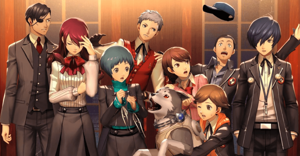 Imagem com personagens de Persona 3 Reload