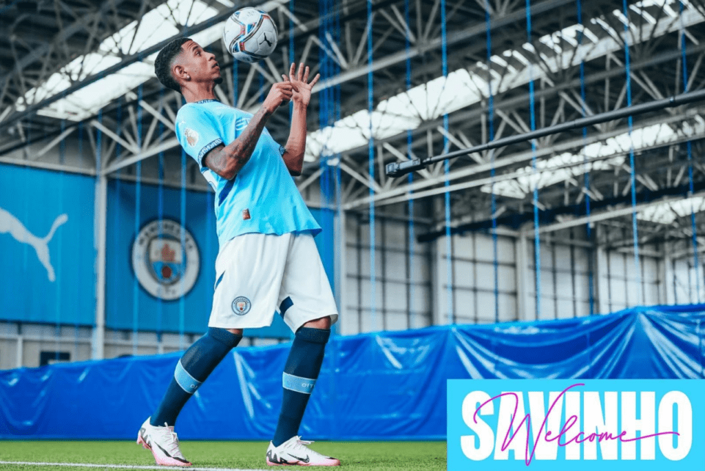 Savinho é o novo contratado do Manchester City