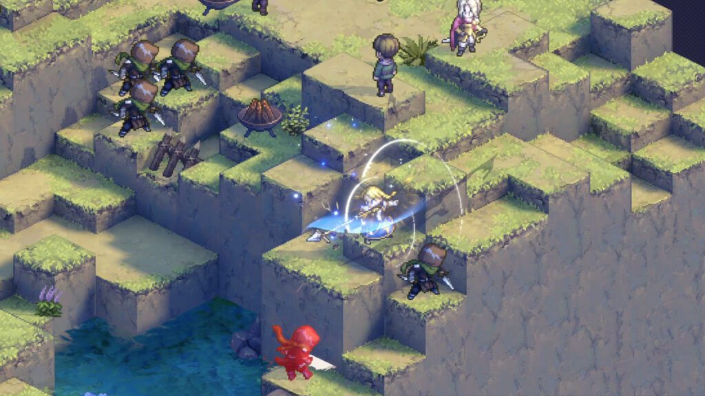 Imagem do gameplay de Sword of Convallaria