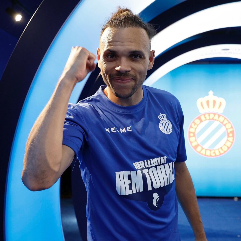 Martin Braithwaite tem 33 anos e chega para reforçar o ataque da equipe. Foto: Reprodução/Facebook