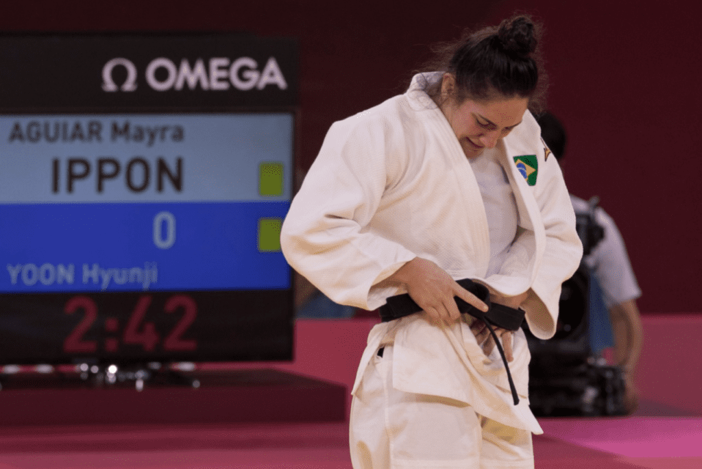 Mayra Aguiar já conquistou trÊs medalhas olímpicas para o Brasil