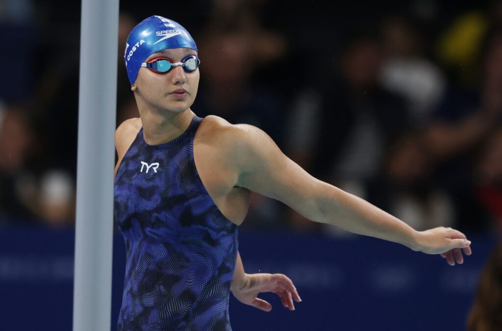 Brasileira Maria Fernanda Costa vai à final dos 400m livre dos Jogos de Paris