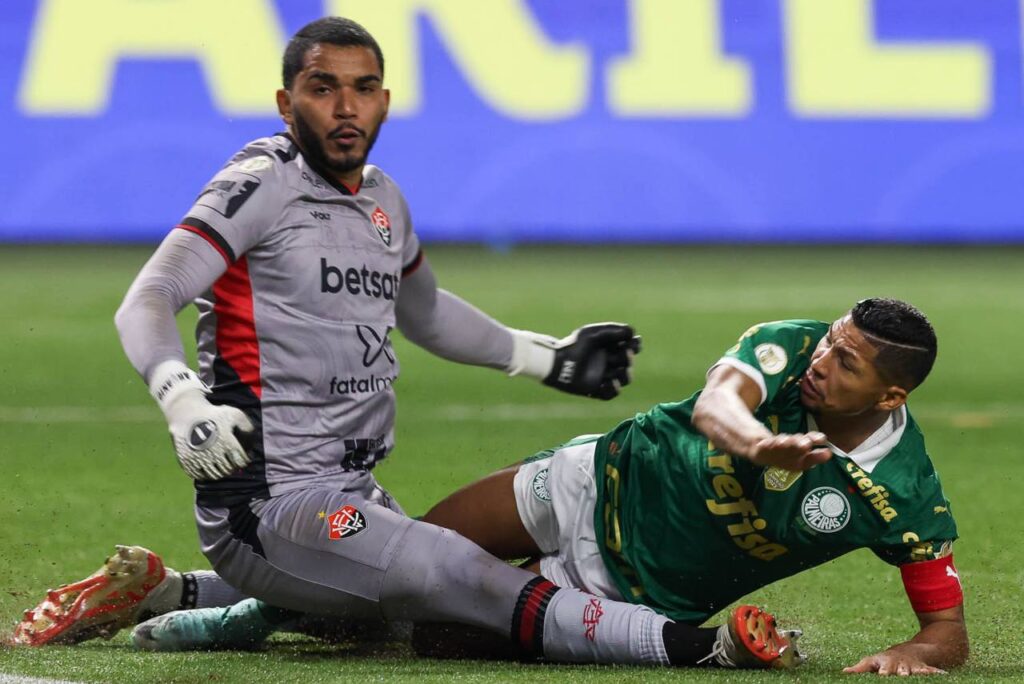 O Palmeiras pode perder contato com os lideres. Foto: Cesar Greco/Palmeiras