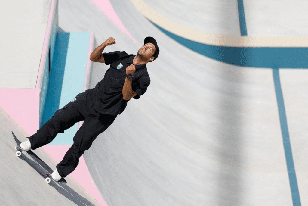 Kelvin Hoefler consegue ficar entre os oito melhores do skate street em Paris