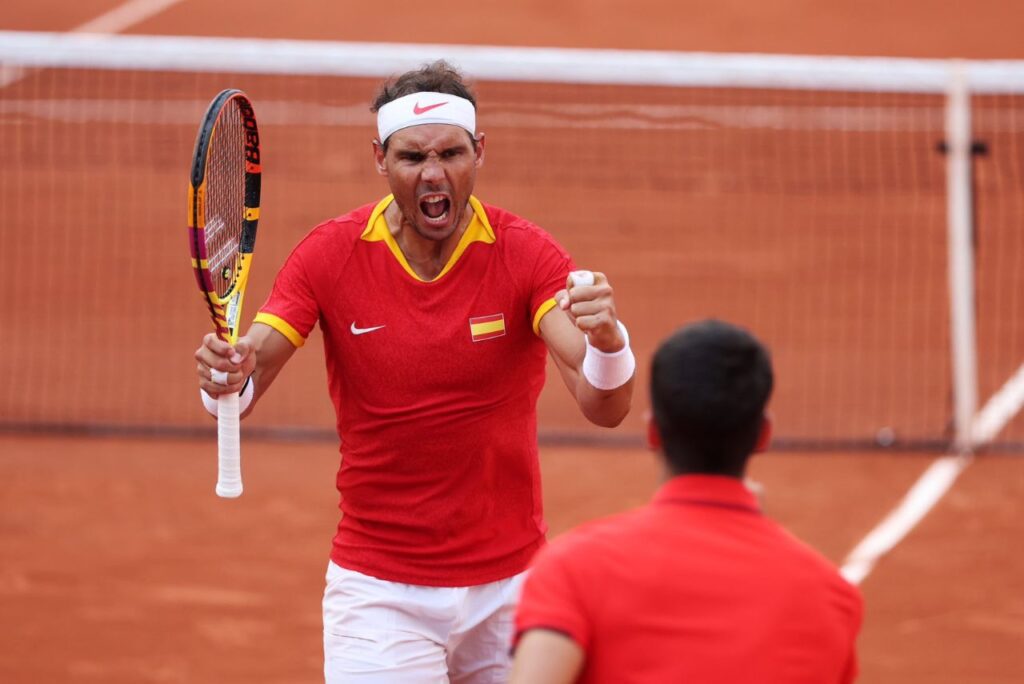 Rafael Nadal e Carlos Alcaraz (Foto: Reprodução)