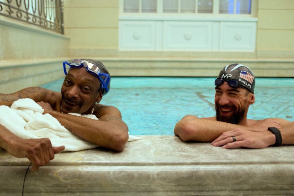 Snoop Dogg e Michael Phelps em Paris (Foto: Reprodução)