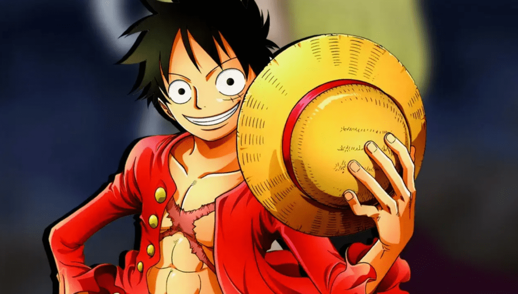 Imagem de Luffy, personagem de One Piece, que faz colaboração especial com Taiko no Tatsujin