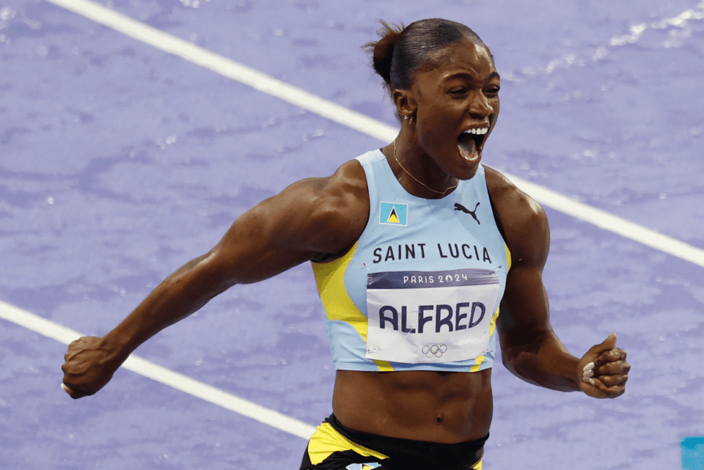 Julien Alfred conquistou primeira medalha da história de Santa Lúcia