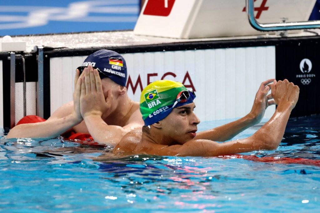 Guilherme Cachorrão quase deu uma medalha para a natação brasileira. Foto: Satiro Sodré/SSPRESS/CBDA