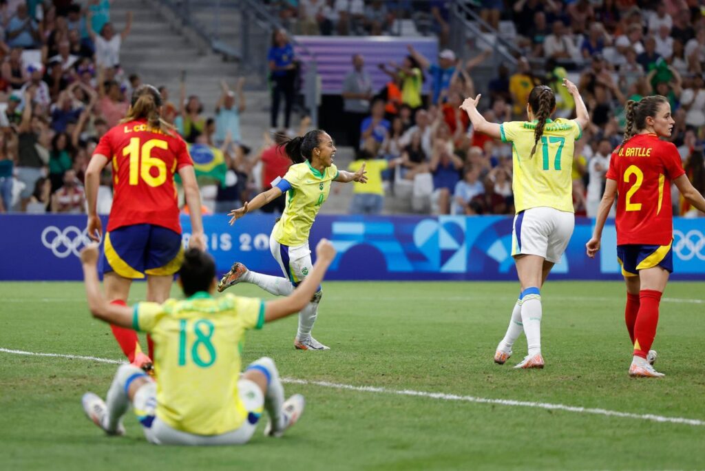 Brasil goleou a Espanha na semifinal em Paris 2024 (Foto: Rafael Ribeiro/CBF)