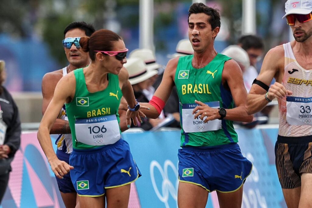 Dupla brasileira na marcha atlética mista