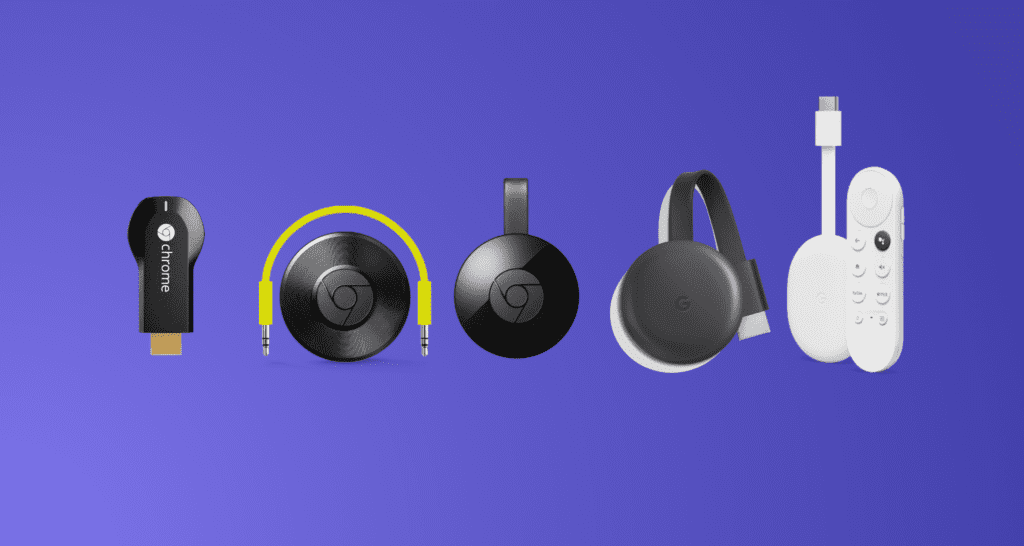 Modelos do Chromecast