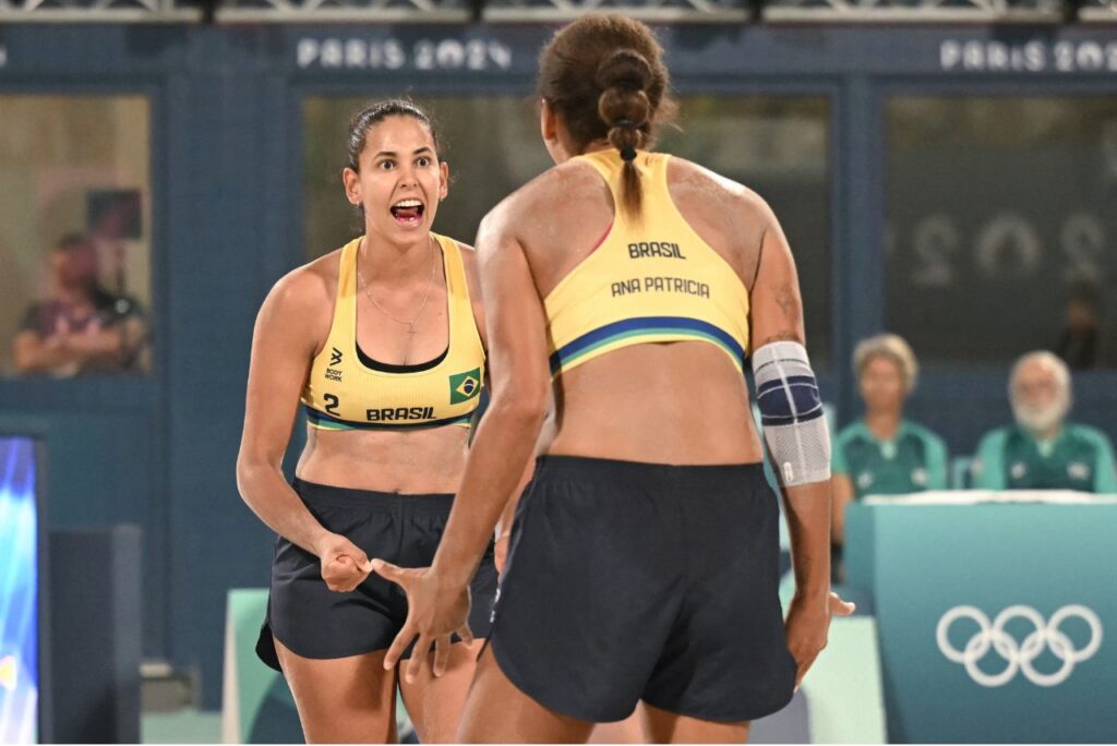 Ana Patrícia e Duda (Foto: Carl de Souza/AFP)