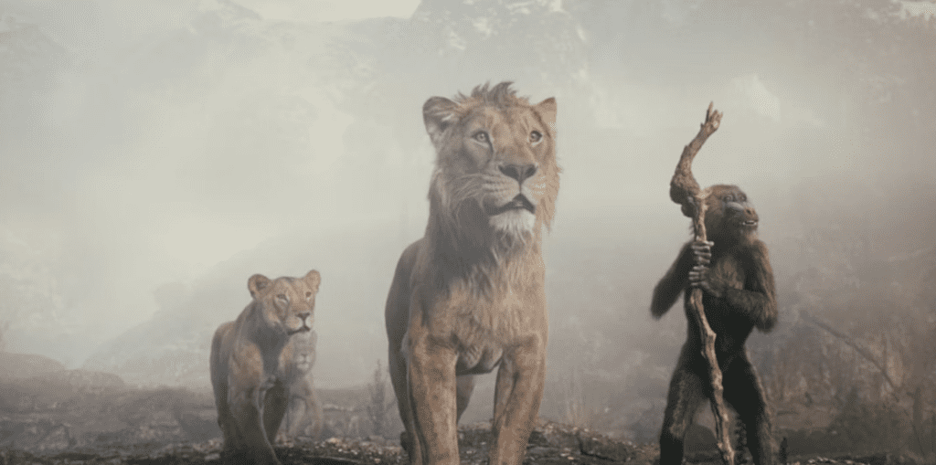 Imagem do trailer de Mufasa: O Rei Leão