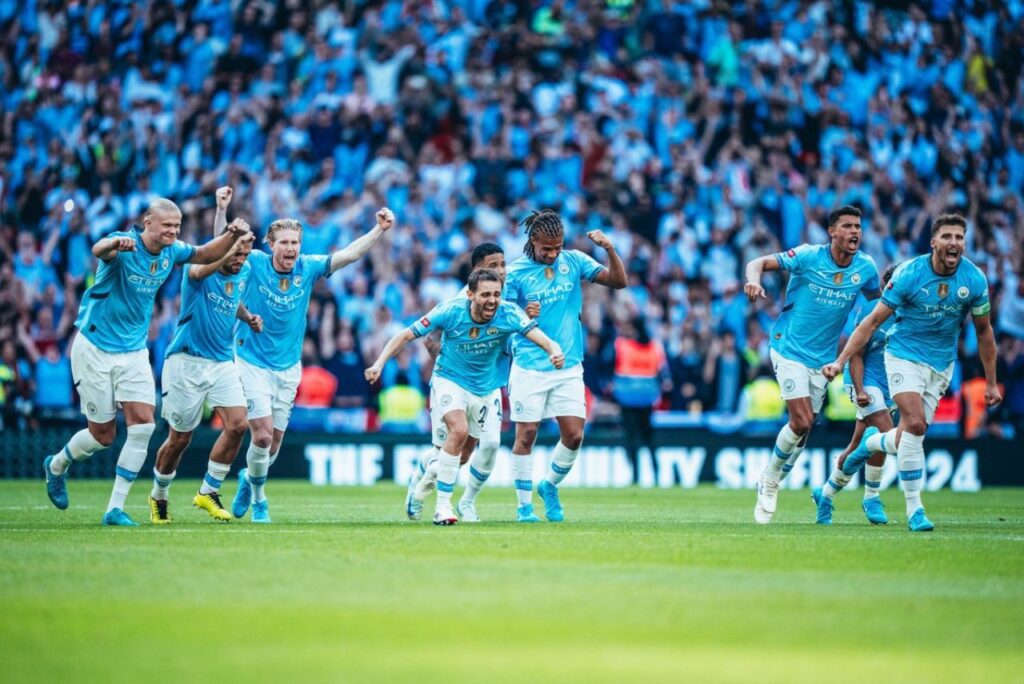 City venceu o United na Supercopa da Inglaterra 2024 (Foto: Reprodução)