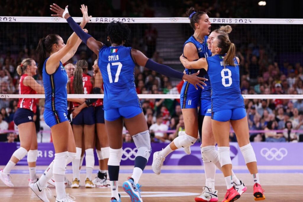 Itália venceu os EUA no vôlei feminino (Foto: Reprodução)