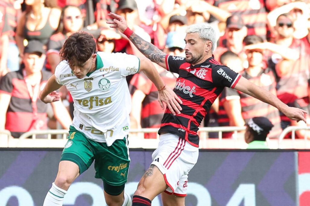 O Flamengo perdeu a chance de tomar a liderança. Foto: Cesar Greco/Palmeiras