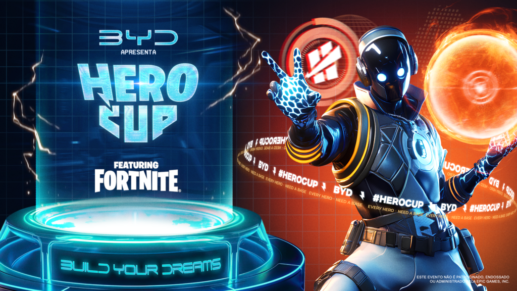 Hero Base anuncia torneio de Fortnite em parceria com BYD