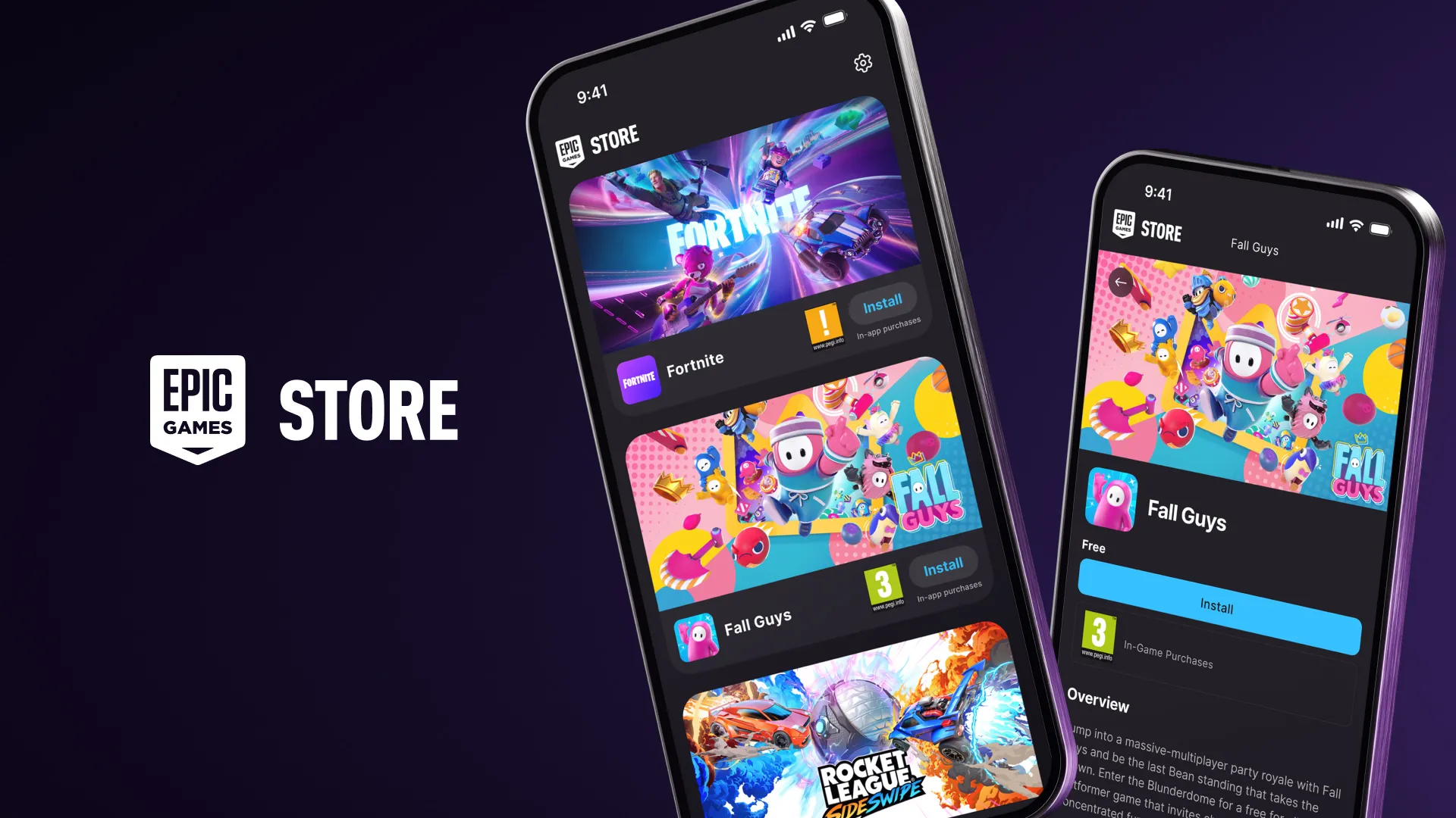 Fortnite e Fall Guys na Epic Store Mobile