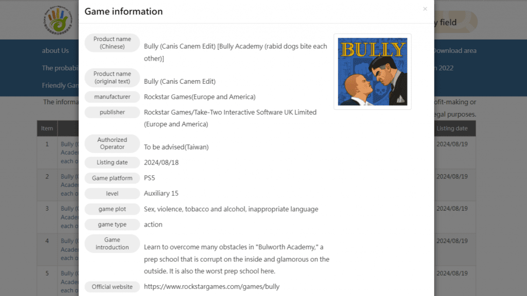 Bully recebe classificação indicativa