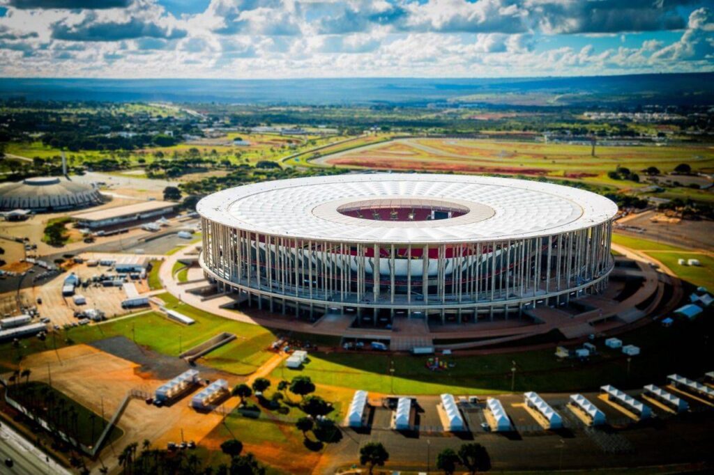 Seleção Brasileira joga no Mané Garrincha no mês de outubro. Foto: Divulgação/Arena BSB