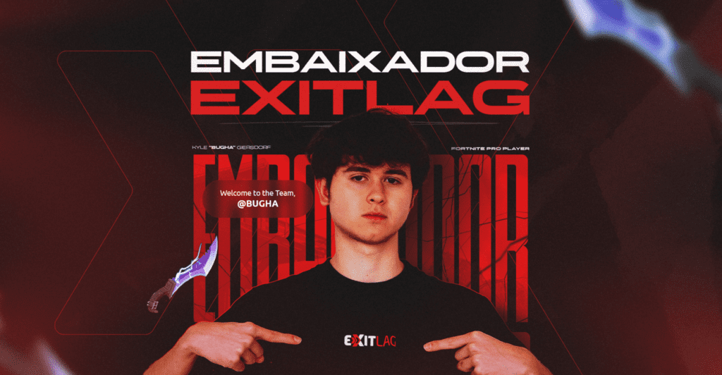 Bugha é colocado na prateleira de FalleN e Yoda como embaixador da ExitLag