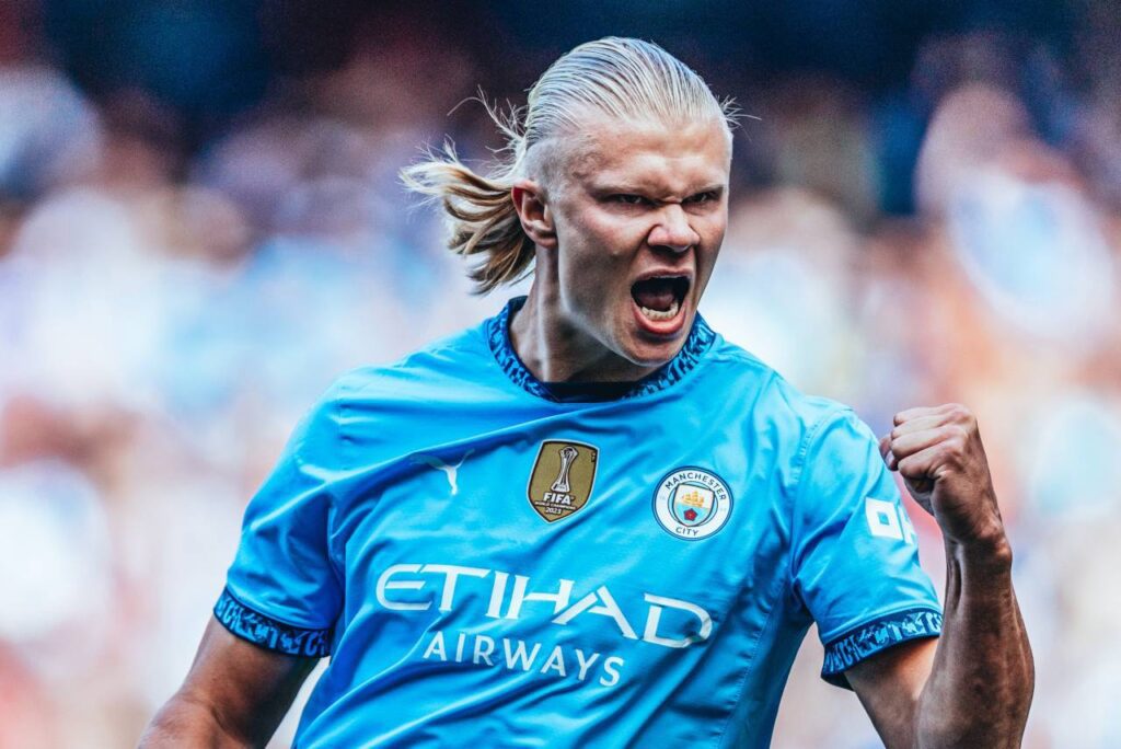 Haaland brilhou na vitória do Manchester City. Foto: Reprodução/X