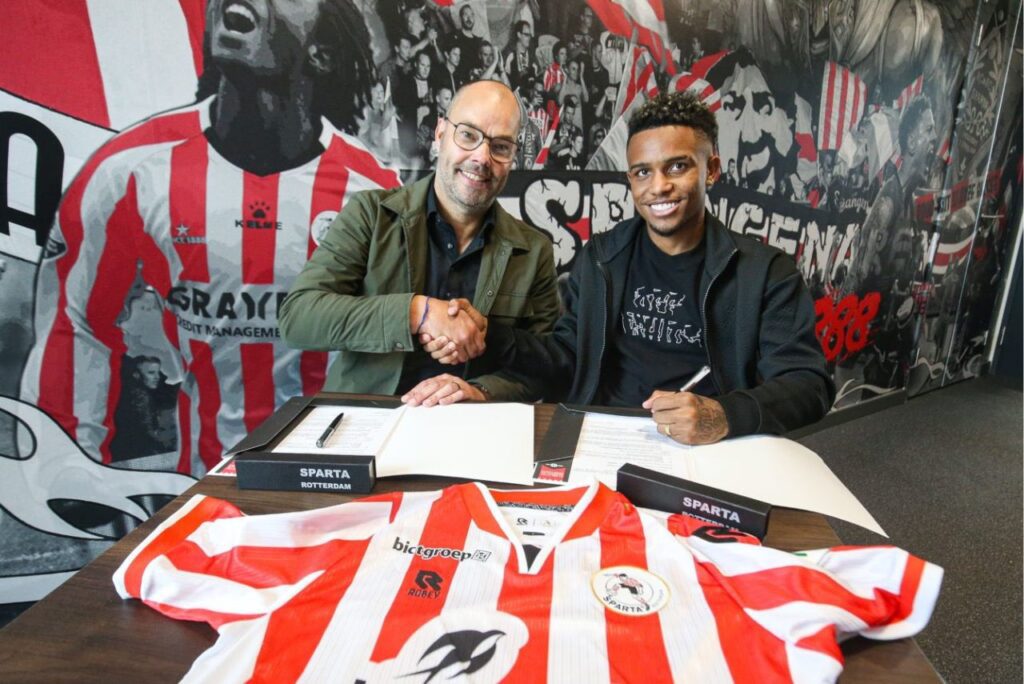 Atacante Kayky é o novo reforço do Sparta Rotterdam (Foto: Reprodução)