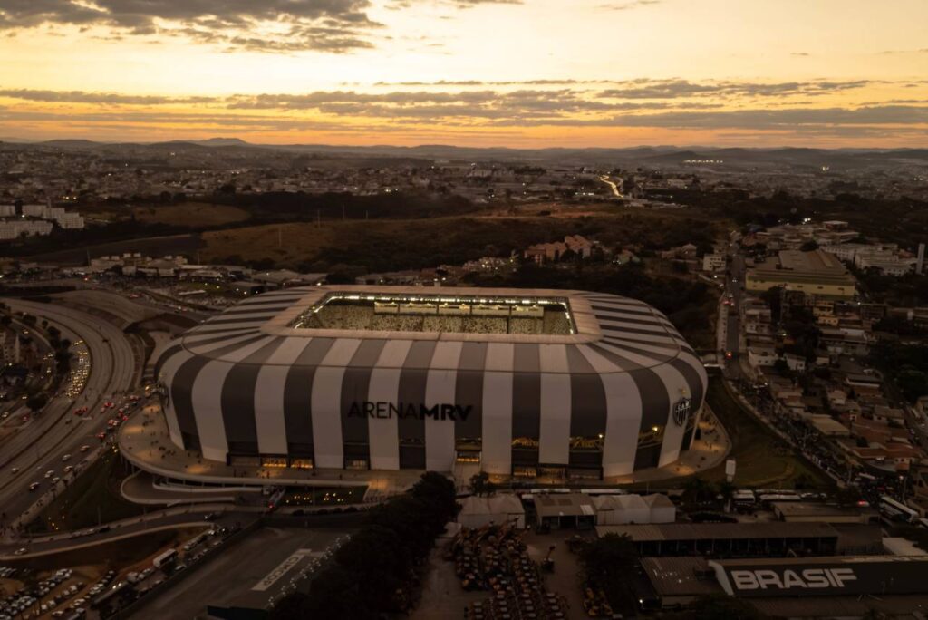 Arena MRV foi inaugurada há um ano atrás. Foto: Pedro Souza/Galo