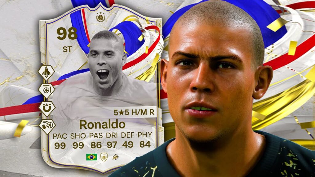 Imagem da carta de Ronaldo Fenômeno no Ultimate Team do EA Sports FC 24