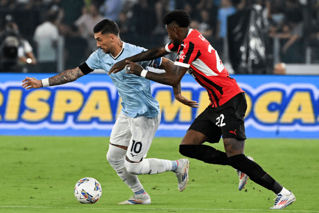 Milan empata em 2 x 2 com a Lazio e segue sem vencer na Serie A