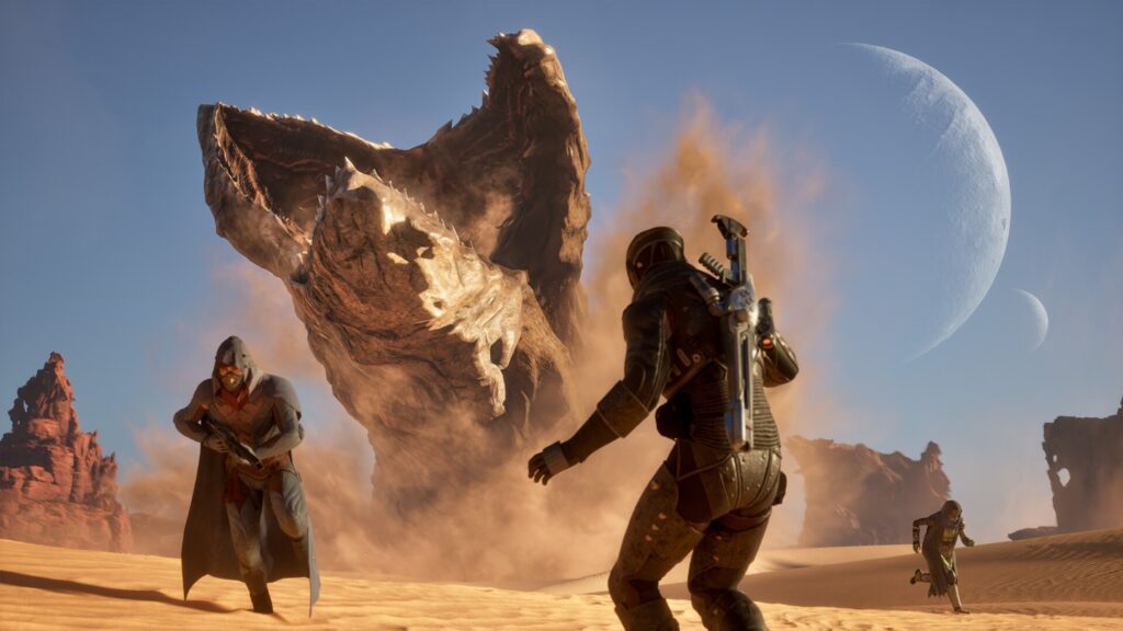 Imagem promocional de Dune Awakening