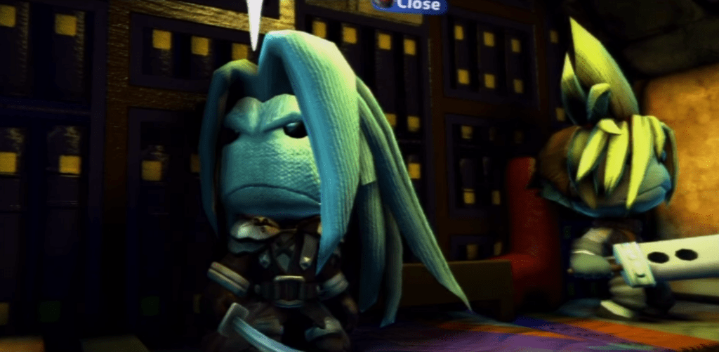 Screenshot do trailer da recriação de Final Fantasy 7 em Little Big Planet 2