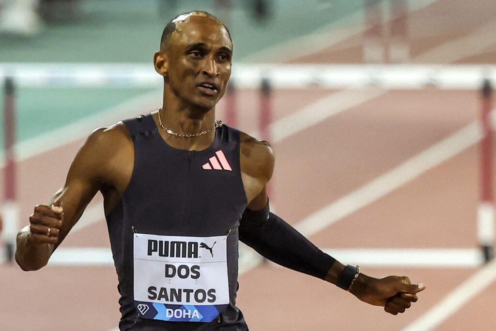 Velocista brasileiro Alison dos Santos (Foto: Karim Jaafar/AFP)