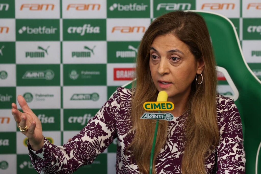 Leila Pereira, presidente do Palmeiras (Foto: Cesar Greco/SEP)