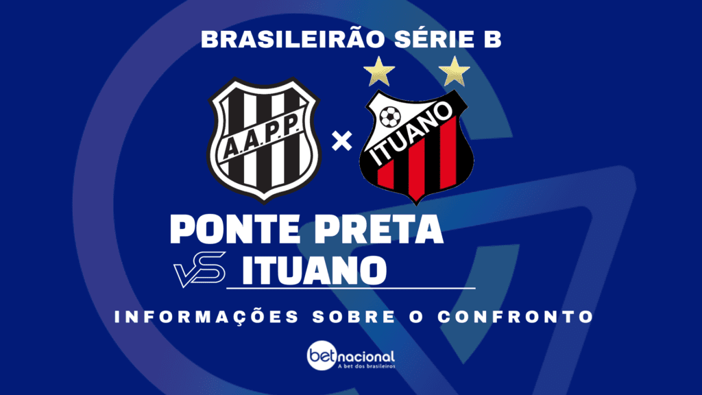 Ponte Preta x Ituano Série B 2024.