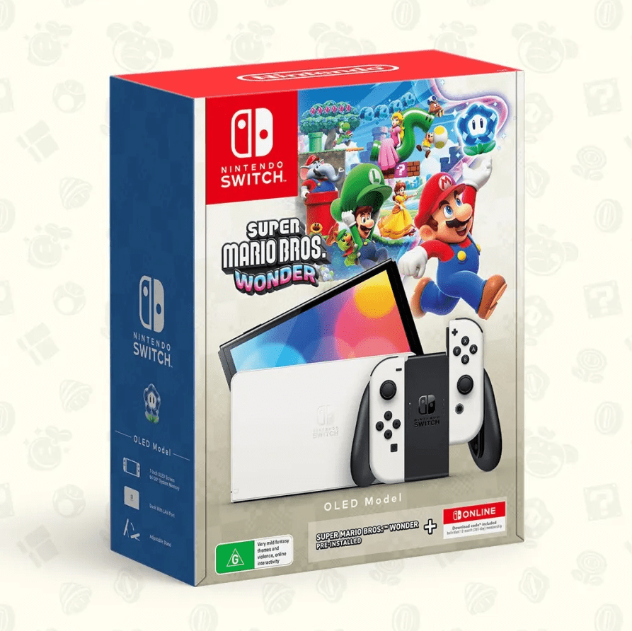 Bundle do Nintendo Switch OLED com Super Mario Bros. Wonder