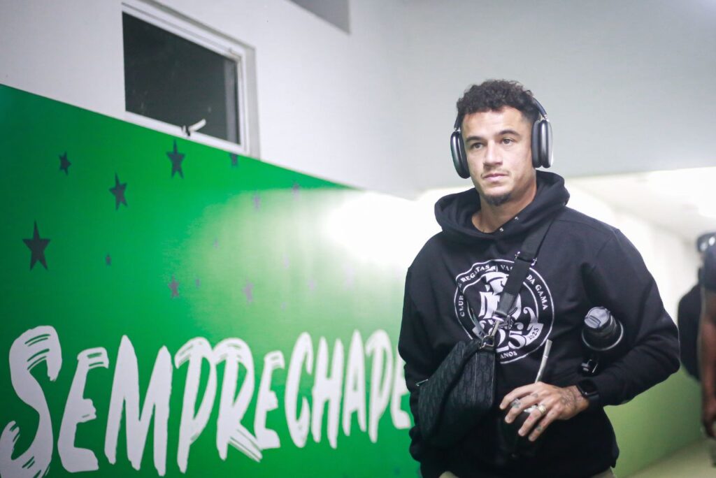 Coutinho antes de partida do Vasco